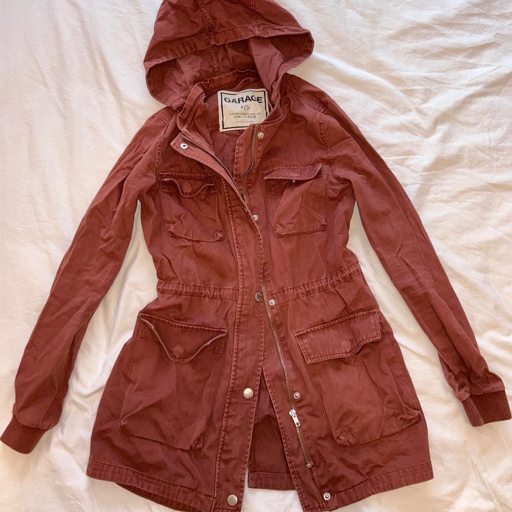 Garage Utility Jacket with Drawstring Waist
